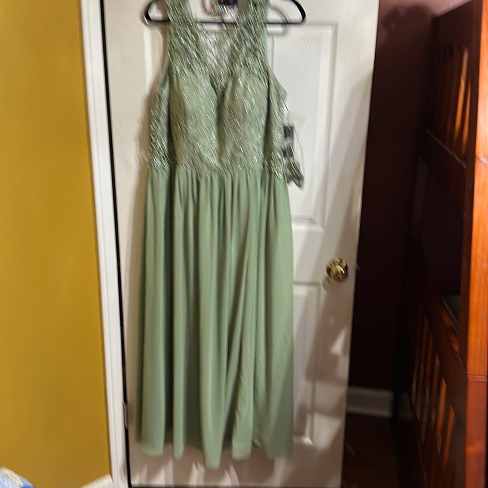 Green formal dress